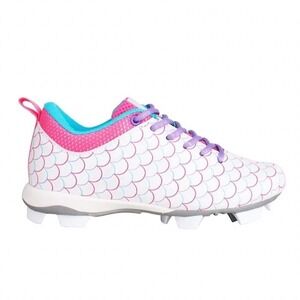 New RIP-IT Girls 4.5 Mermaid Softball Cleat Purple Pink Aqua RIPBC-PPA2-035